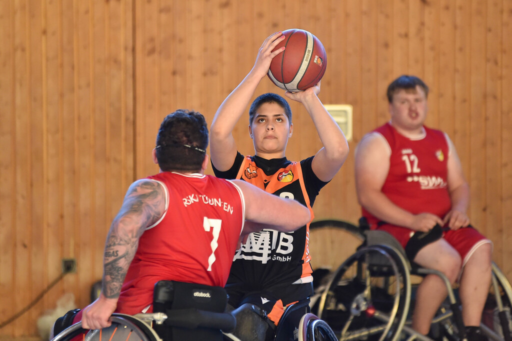 2024-10-26-0581 | RSKV Tuebingen vs. Hannover United 2, Rollstuhlbasketball, 2. Bundesliga Sued, 3. Spieltag, Saison 2024/2025, 26.10.2024, Foto: Ralph Kunze - Realisiert mit Pictrs.com