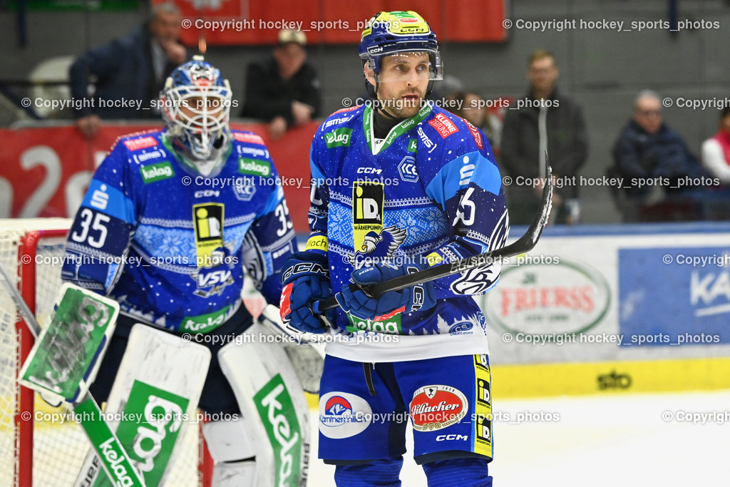 EC IDM Wärmepumpen VSV vs. Pioneers Vorarlberg | #35 Cannata Joe EC VSV, #46 WALL Alex EC VSV, EC IDM Wärmepumpen VSV vs. Pioneers Vorarlberg, EC IDM Wärmepumpen VSV vs. Pioneers Vorarlberg am 14.12.2024 in Villach (Stadthalle Villach), Austria, (Photo by Bernd Stefan)