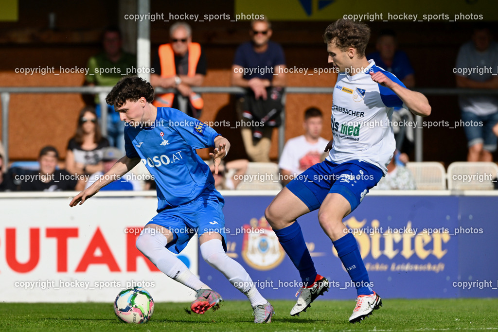 SAK vs. SK Treibach | #17 Jan Sasa Ogris-Martic SAK, #7 Lukas Maximilian Pippan Böck SK Treibach, SAK vs. SK Treibach, SAK vs. SK Treibach am 29.05.2024 in Klagenfurt (Sportpark Welzenegg), Austria, (Photo by Bernd Stefan)