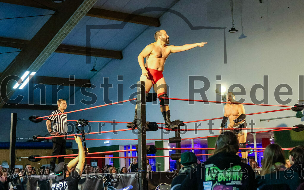 2023-11-11_060_Erding_Wrestlingshow | Erding, Deutschland, 11.11.2023:
Wrestling, Saison 2023, EWS Wrestling ERDING

Foto: Christian Riedel / fotografie-riedel.net