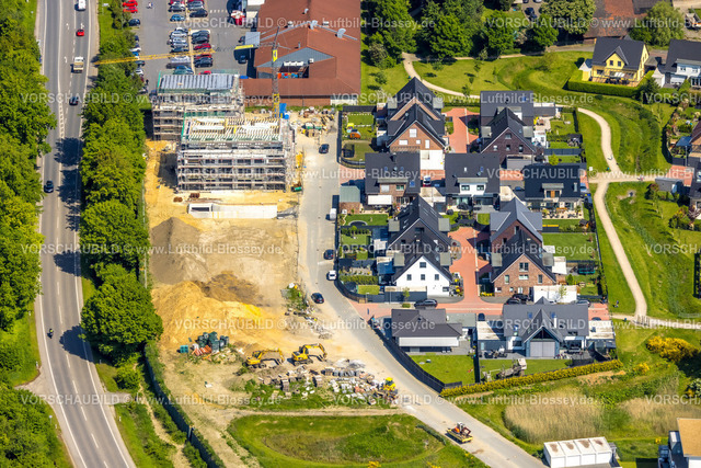 Bottrop230509996Kirchhellen | Luftbild, Baustelle mit Neubau am Schultenkamp, Kirchhellen, Bottrop, Ruhrgebiet, Nordrhein-Westfalen, Deutschland