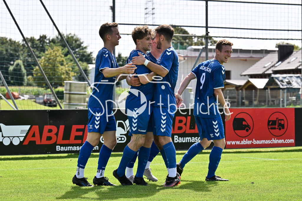 VfL Ecknach II - SV Obergriesbach | Jubel nach 1-1, Ecknach 16