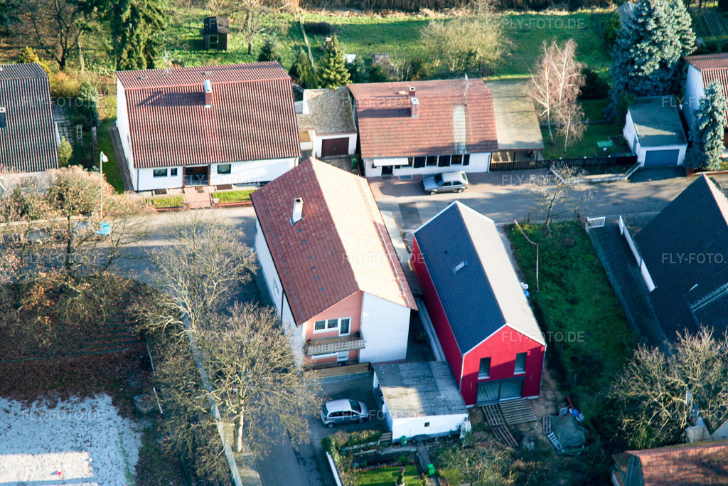 Luftbild: Bergweg in Jockgrim im Bundesland Rheinland-Pfalz in Deutschland. Foto: IMG_0341.jpg vom 10.12.2005 durch Werner Riehm/FLY-FOTO.de