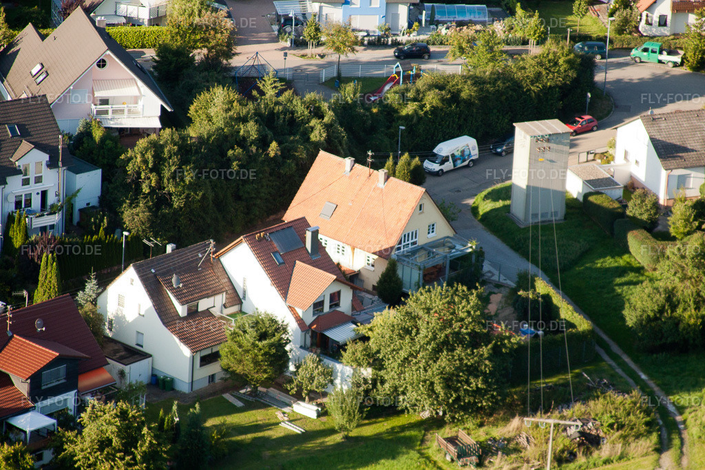 Luftbild: Mühlgasse im Ortsteil Gräfenhausen in Birkenfeld im Bundesland Baden-Württemberg in Deutschland. Foto: IMG_32627.jpg vom 21.08.2010 durch Werner Riehm/FLY-FOTO.de