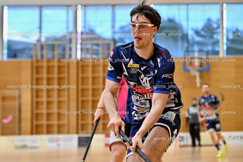 VSV Unihockey vs. Wiener Floorball Verein | #20 David Gredler VSV Unihockey, VSV Unihockey vs. Wiener Floorball Verein, VSV Unihockey vs. Wiener Floorball Verein am 18.05.2025 in Villach (Ballspielhalle St. Martin), Austria, (Photo by Bernd Stefan)