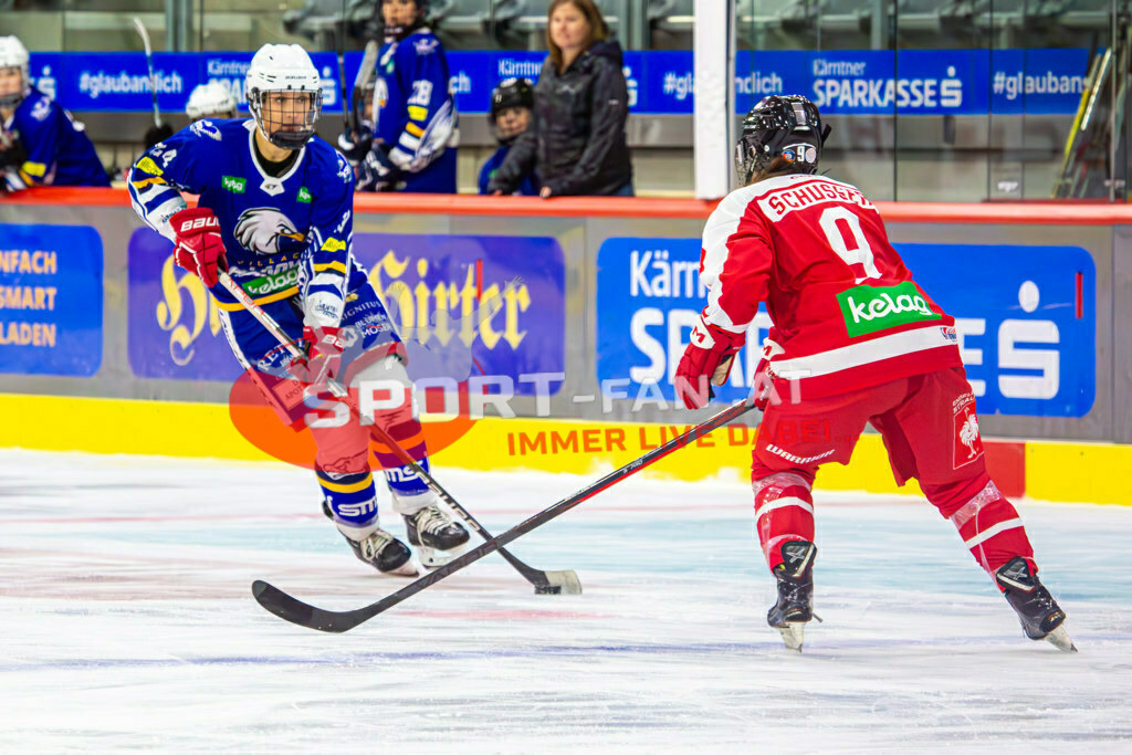 Eishockey DEBL 2023/24 | Eishockey DEBL 2023/24, KAC Frauen - Villach Lady Hawks am 27.09.2023 in Klagenfurt (Heidi Horten Arena), Austria, (Photo by Ernst Krawagner sport-fan.at) - Realisiert mit Pictrs.com