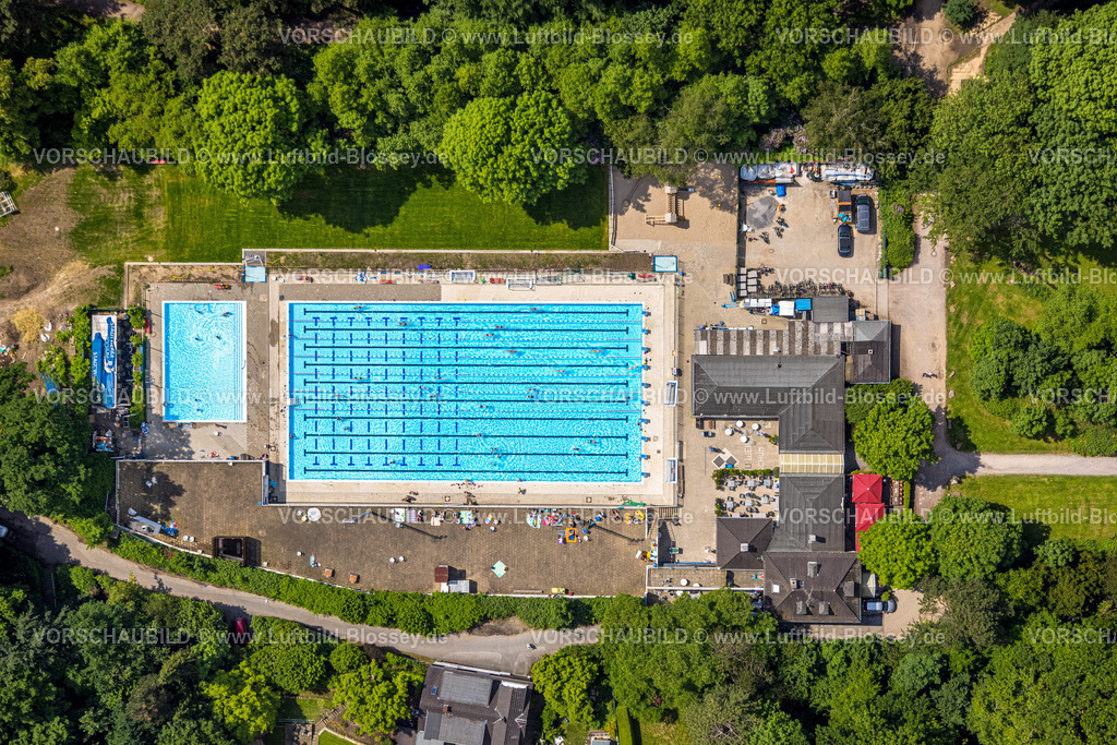 Bochum220503421 | Luftbild, Freibad Wiesental Am Wiesengrund, Schwimmverein Blau-Weiß Bochum, Weitmar, Bochum, Ruhrgebiet, Nordrhein-Westfalen, Deutschland