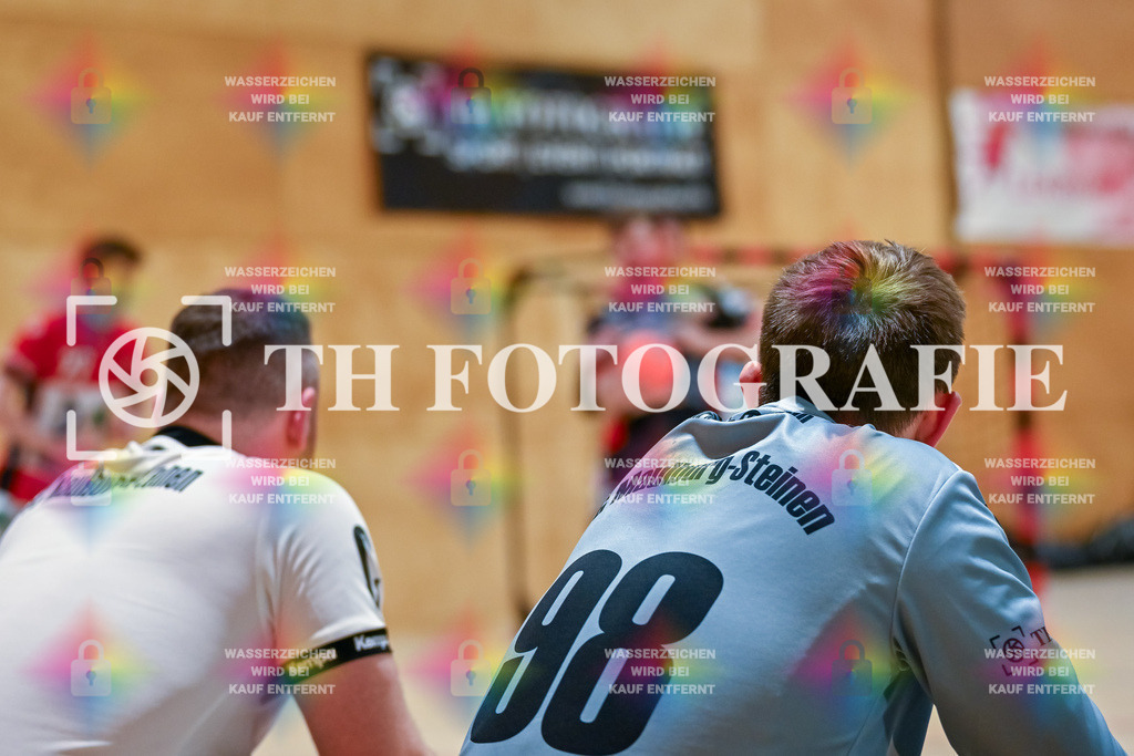 GER, SG Maulburg/Steinen - TuS Ringsheim, Handball, Landesliga Suedbaden, 22. Spieltag, Saison 2024/2025, 23.03.2025 | Eike Nasdala (SG Maulburg/Steinen, #98) mit Blick auf das Spielgeschehen. GER, SG Maulburg/Steinen - TuS Ringsheim, Handball, Landesliga Suedbaden, 22. Spieltag, Saison 2024/2025, 23.03.2025Foto: TH Fotografie/Thomas Hess