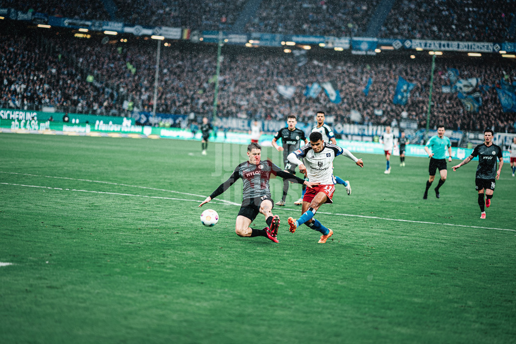 Fußball | Männer | Saison 2023/2024 | 2. Fußball-Bundesliga | 23. Spieltag | Hamburger SV vs. SV 07 Elversberg | 25.02.2024 | sportfotografie mit justus stegemann