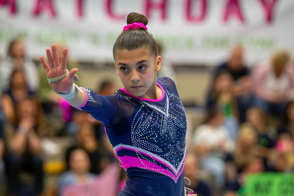 Deutsche Turnliga (Bundesliga) der Frauen, 1. Wettkampftag 2025 in Mannheim***Rebecca Aiello (TG Mannheim) am Boden | Deutsche Turnliga (Bundesliga) der Frauen, 1. Wettkampftag 2025 in Mannheim***Rebecca Aiello (TG Mannheim) am Boden - Realisiert mit Pictrs.com