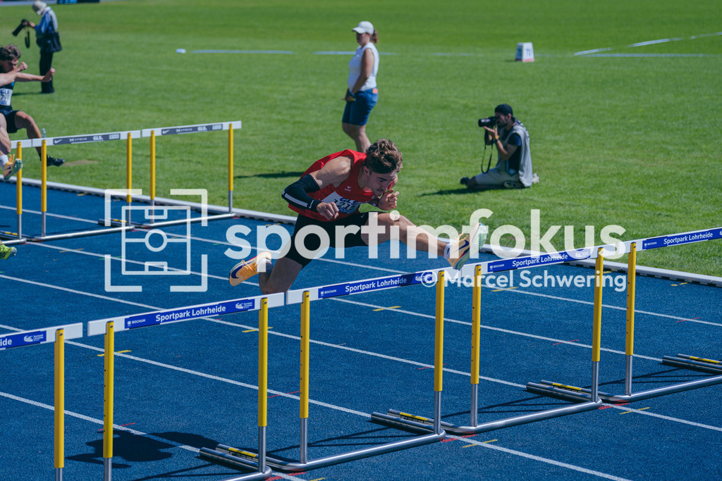 Deutsche Meisterschaften U20 / U16 2026 | Arne Döring, LAC Erdgas Chemnitz, 1235, 110 Meter Hürden, Deutsche Meisterschaften der U20 &amp; U16 2026, Lohrheidestadion Bochum-Wattenscheid, 12.07.2026. Foto: Marcel Schwering / sportimfokus - Realisiert mit Pictrs.com