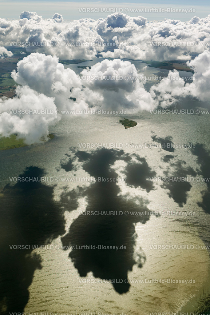 Ruegen12082767Liebitz | Luftbild, Wolkenschatten, Wolken,  Klausdorf, Insel Rügen, Mecklenburg-Vorpommern, Deutschland, Europa