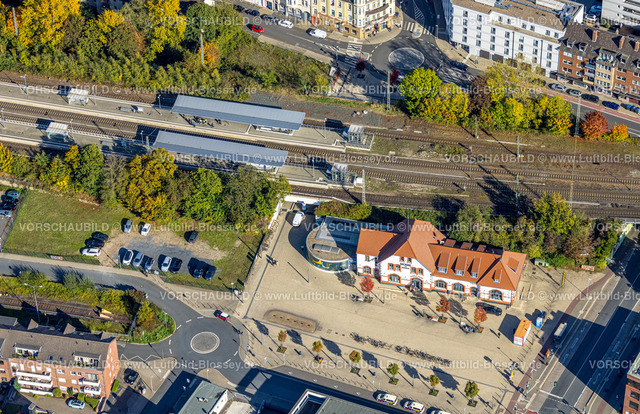Moers221004185 | Luftbild, Bahnhof Moers, Moers, Moers, Ruhrgebiet, Nordrhein-Westfalen, Deutschland