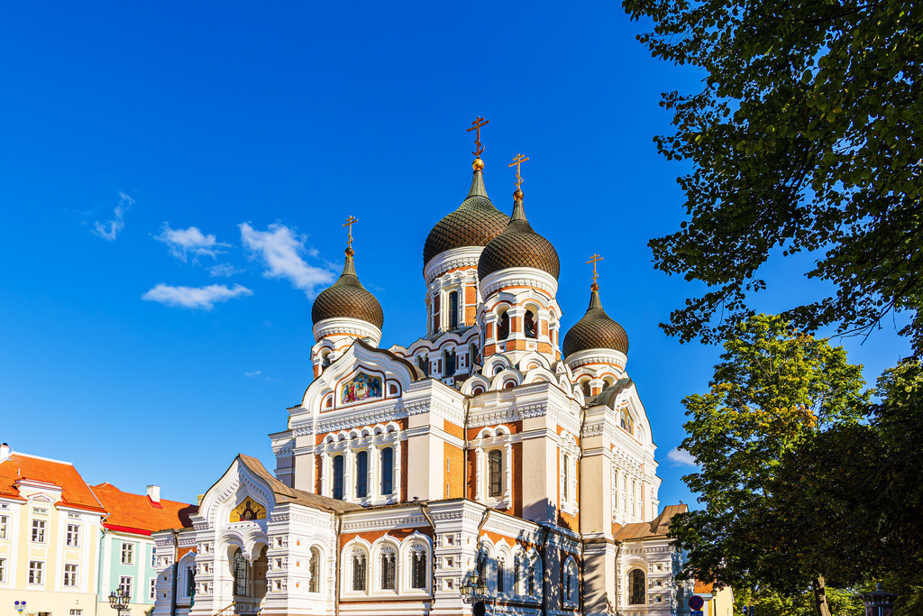 Blick auf die Alexander-Newski-Kathedrale in Tallinn, Estland | Blick auf die Alexander-Newski-Kathedrale in Tallinn, Estland.