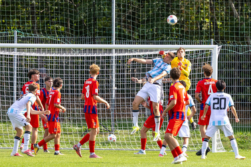 20260830-U19_DFB-Pokal_FCH-1860_145 | 1.FC Heidenheim 1846 vs. TSV 1860 München, Fußball, U19, DFB-Pokal, 2026/2027, 2. Runde, 30.08.2026 in Heidenheim, Walter-Birkhold-Jugendstadion(Foto: Michael Bulling) - Realisiert mit Pictrs.com