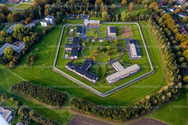 Bedburg-Hau241014579 | Luftbild, Forensische Psychiatrie - LVR-Klinik, Häuser F1 bis F7, Bedburg-Hau, Niederrhein, Nordrhein-Westfalen, Deutschland