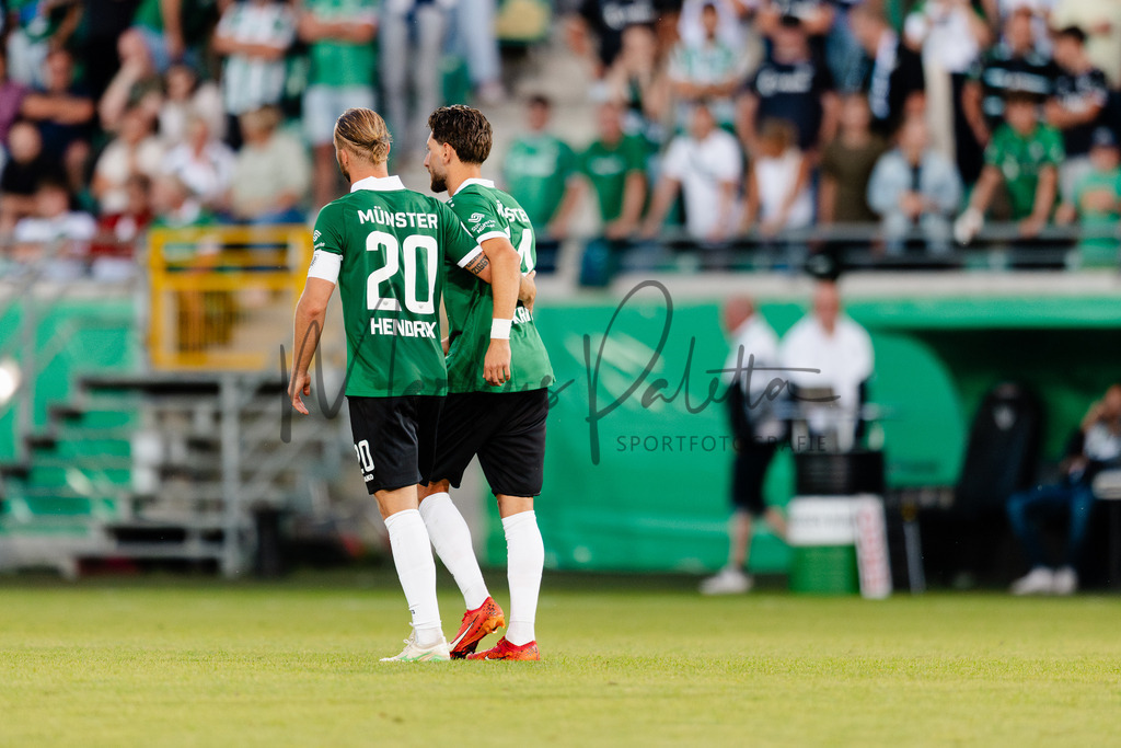 DFB-Pokal 2025/2026, 1. Runde: SC Preußen Münster - Hertha BSC Berlin | Münster, 18.08.2025: DFB-Pokal 2025/2026, 1. Runde, SC Preußen Münster gegen Hertha BSC Berlin im LVM-Preußenstadion in Münster.(Foto: sportfotografie.ms | Markus Paletta) - Realisiert mit Pictrs.com