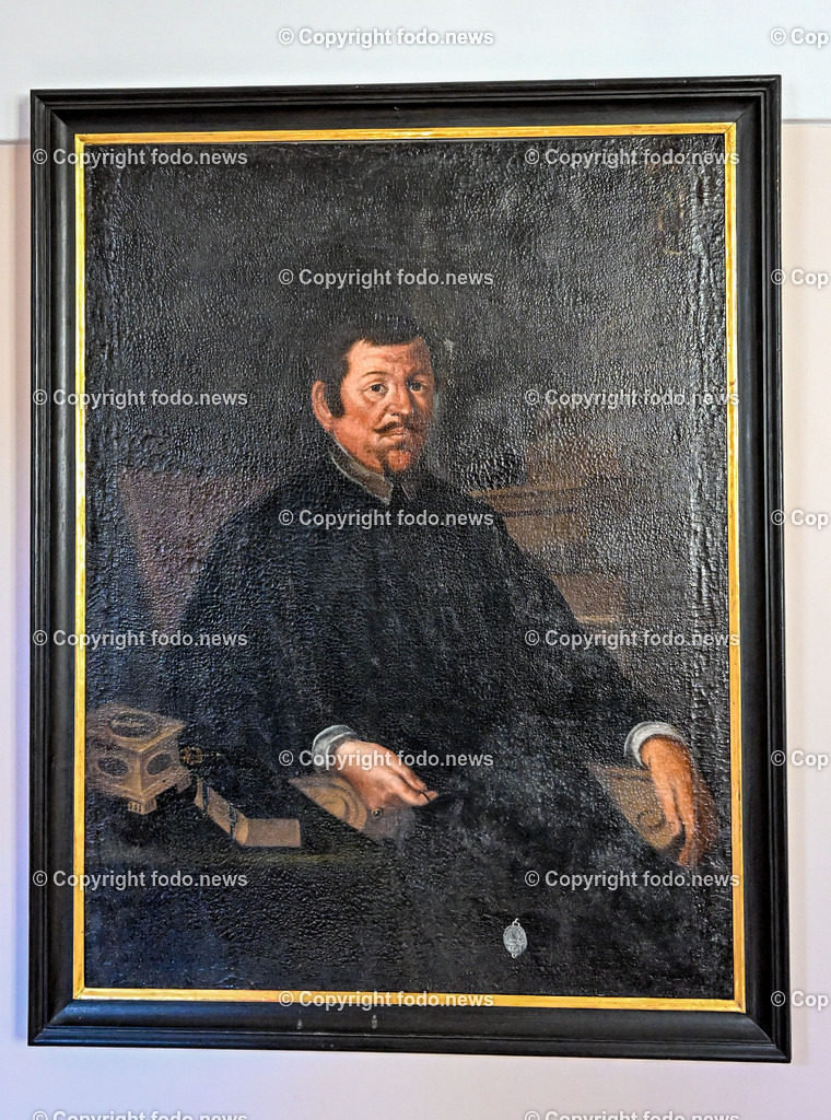 Stift Lambach_ 25.09.2023-19 | 25.09.2023, Lambach, AUT, Stift Lambach, im Bild Placidus Hieber von Greifenfels OSB (22. Oktober 1615 in Fuessen; † 12. September 1678 in Lambach) war Abt des Stiftes Lambach. Quelle: Wikipedia