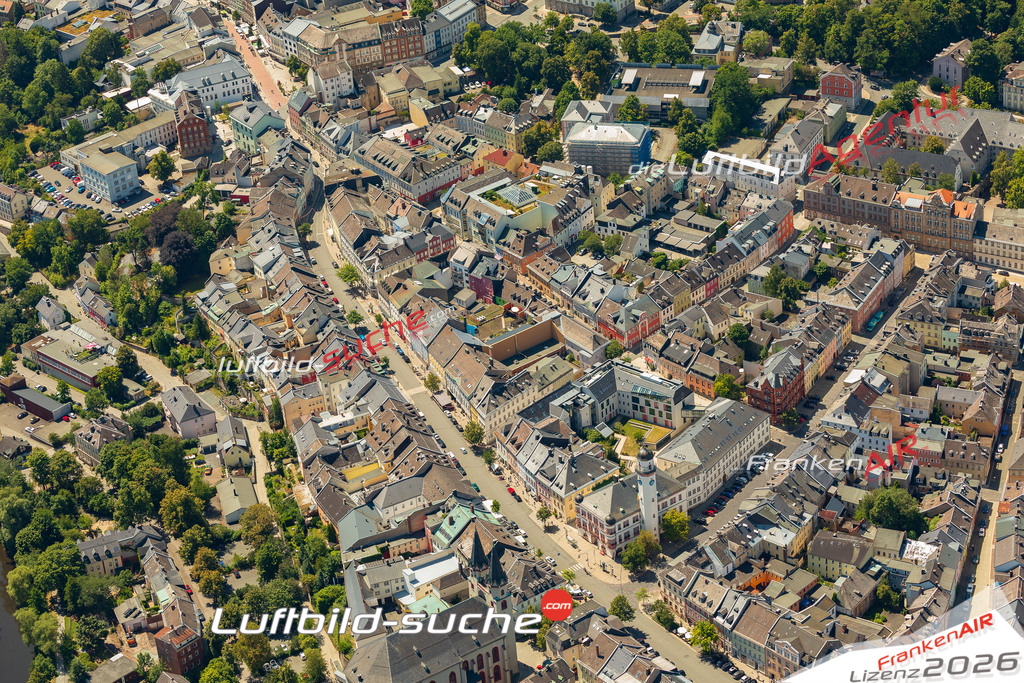 Luftbild Vs Google Maps  Karolinenstrasse  Hof -Das Luftbild wurde 2025 vom UL-Flugzeug heraus erstellt ( keine Drohne ) - Hochauflösende Luftaufnahme -Nicht vergleichbar mit Google Maps oder Satelittenbilder- Die Geschenkidee !Mit Lizenz und Bildrechte bestellbar