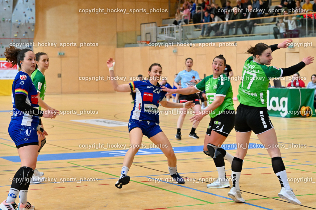 SC Ferlach Damen vs. HIB Graz 18.2.2023 | #23 Prevendar Dorotea, #34 Schuster Levak Slavica, #17 STRASSER Carina, #71 Voncina Luna