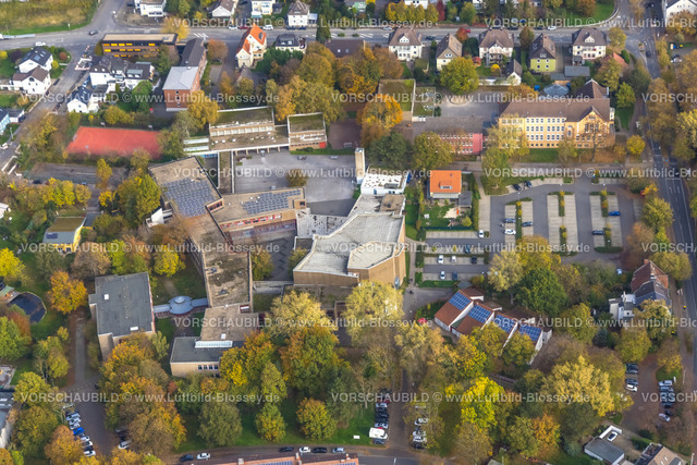 Kamen221012547 | Luftbild, Städtisches Gymnasium Kamen, Kindertagesstätte Pusteblume, Kamen, Ruhrgebiet, Nordrhein-Westfalen, Deutschland