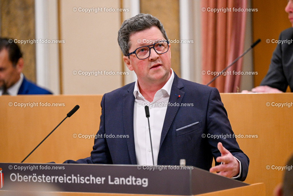 Landhaus Linz_ Promenade_ Landtagssitzung_ 25.01.2024-38 | 25.01.2024, Landhaus Linz AUT, Promenade, Landtagssitzung, im Bild LR Michael Lindner (SP)