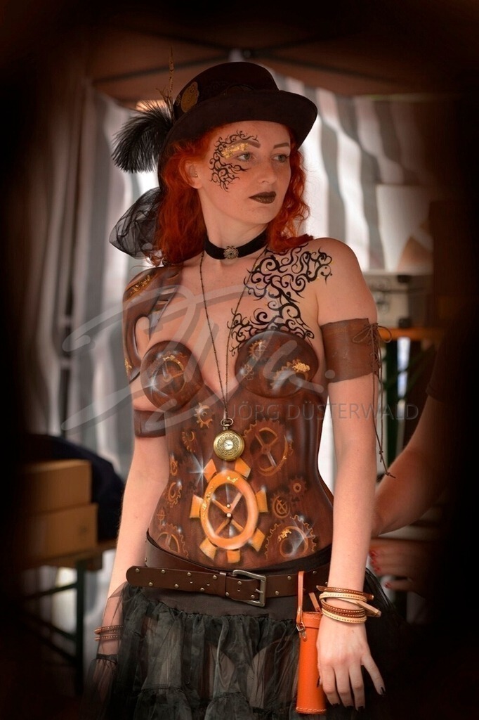Bodypainting-STEAMPUNK_2725 | #007 | Modell: Maria | Foto: Carsten Korwes - Realisiert mit Pictrs.com