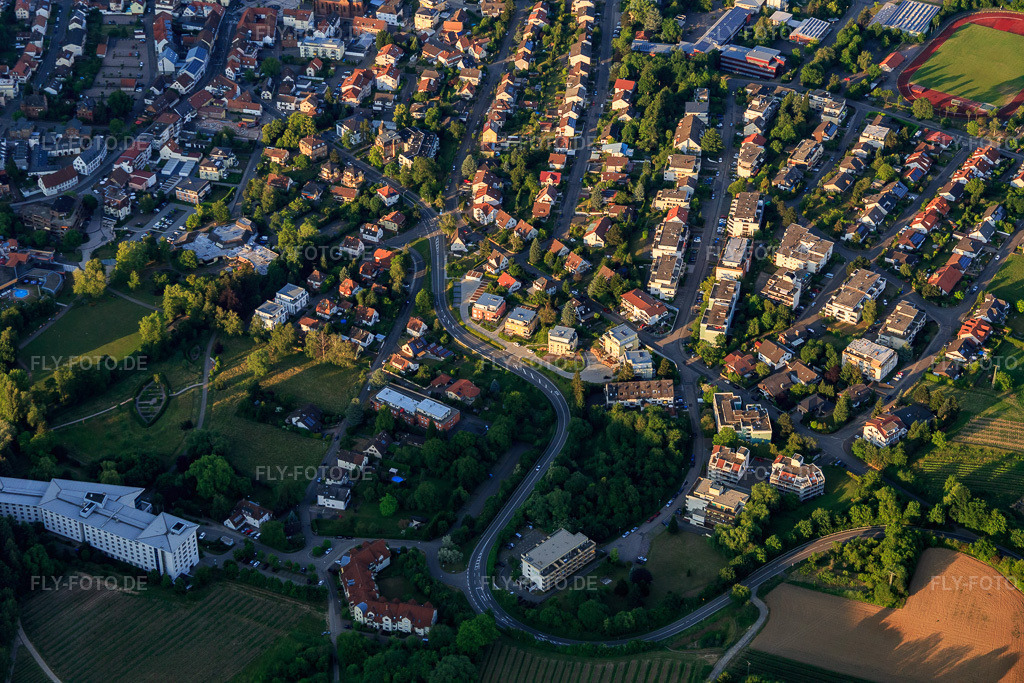 Luftbild: Weinstr in Bad Bergzabern im Bundesland Rheinland-Pfalz in Deutschland. Foto: IMG_080339.jpg vom 05.06.2015 durch Werner Riehm/FLY-FOTO.de