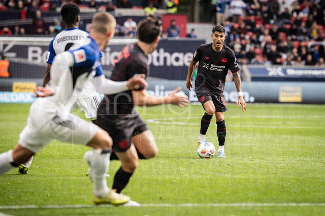 German Bundesliga, Bayer 04 Leverkusen vs. Hamburger SV, 16.05.2026 | LEVERKUSEN, GERMANY - MAY 16, 2026 :  Exequiel Palacios (Bayer 04 Leverkusen, 25) during the German Bundesliga match on gameday 34 between Bayer 04 Leverkusen vs. Hamburger SV at BayArena on May 16, 2026 in Leverkusen, Germany. DFL REGULATIONS PROHIBIT ANY USE OF PHOTOGRAPHS AS IMAGE SEQUENCES AND/OR QUASI-VIDEO.