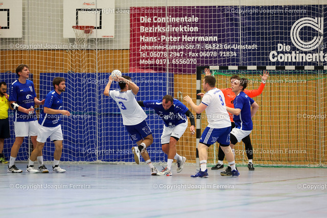 msgII_01660 | despor 2022.10.23 HB Männer Landesliga - Süd MSG Umstadt/Habitzheim II - HSG Kahl/Kleinostheim emspor, emonline, despor,  v.l.,  
 - Realisiert mit Pictrs.com