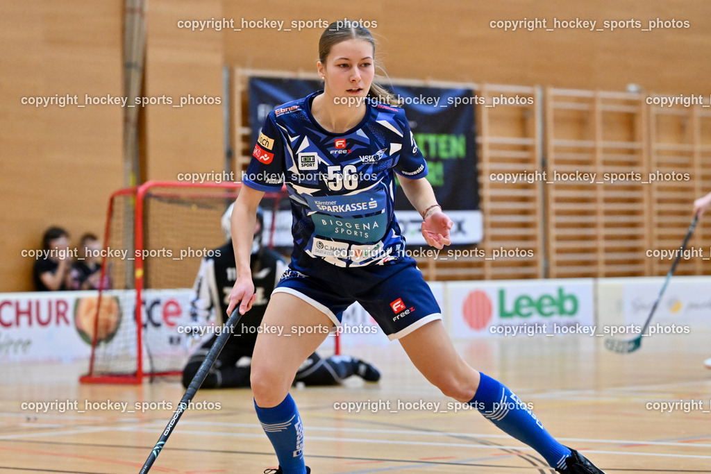 VSV Unihockey Damen vs. FCB München | #56 Eleni Huber VSV Unihockey, VSV Unihockey Damen vs. FCB München, VSV Unihockey Damen vs. FCB München am 24.01.2026 in Villach (Ballspielhalle St. Martin), Austria, (Photo by Bernd Stefan)