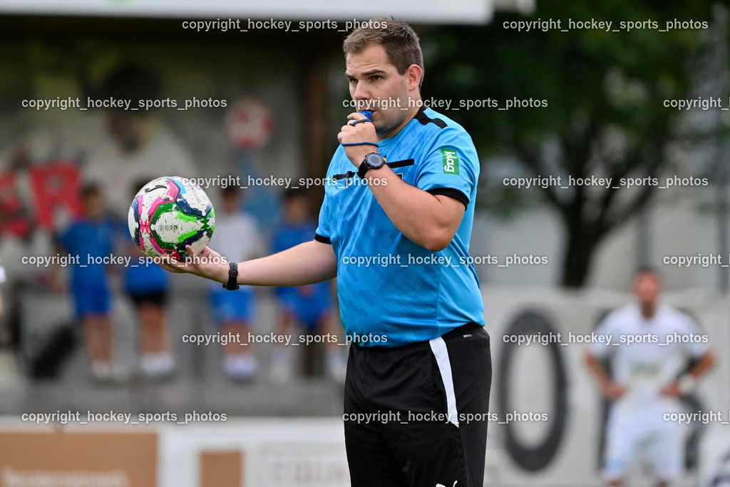 SAK vs. ATUS Ferlach | Michell Kollreider Referee, SAK vs. ATUS Ferlach, SAK vs. ATUS Ferlach am 01.08.2025 in Klagenfurt (Sportpark Welzenegg), Austria, (Photo by Bernd Stefan)
