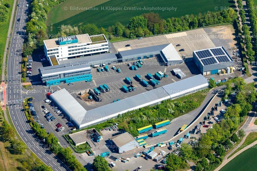 Luftbilder Mönchengladbach-1021 | Luftbildfotografie Betriebshof-Gelände der Müll- und Recycling- Sortieranlage "mags Mönchengladbacher Abfall-, Grün- und Straßenbetriebe AöR" zur Abfallbehandlung in Mönchengladbach im Bundesland Nordrhein-Westfalen - Realisiert mit Pictrs.com