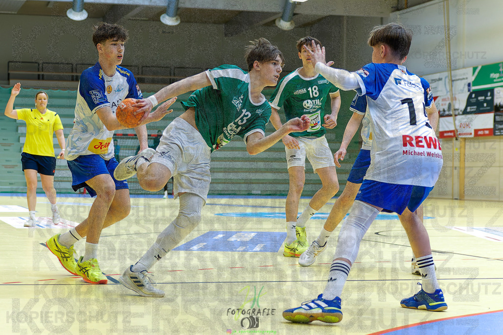 mJC-Regionalliga, Halbfinale Hessenmeisterschaft; HSG Dutenhofen/Münchholzhausen - TSV Pfungstadt | mJC-Regionalliga, Halbfinale Hessenmeisterschaft; HSG Dutenhofen/Münchholzhausen - TSV Pfungstadt am 15.03.2025 in Münchholzhausen (Sporthalle Münchholzhausen)Photo © 2025 - Jörg Heinrich - Realisiert mit Pictrs.com