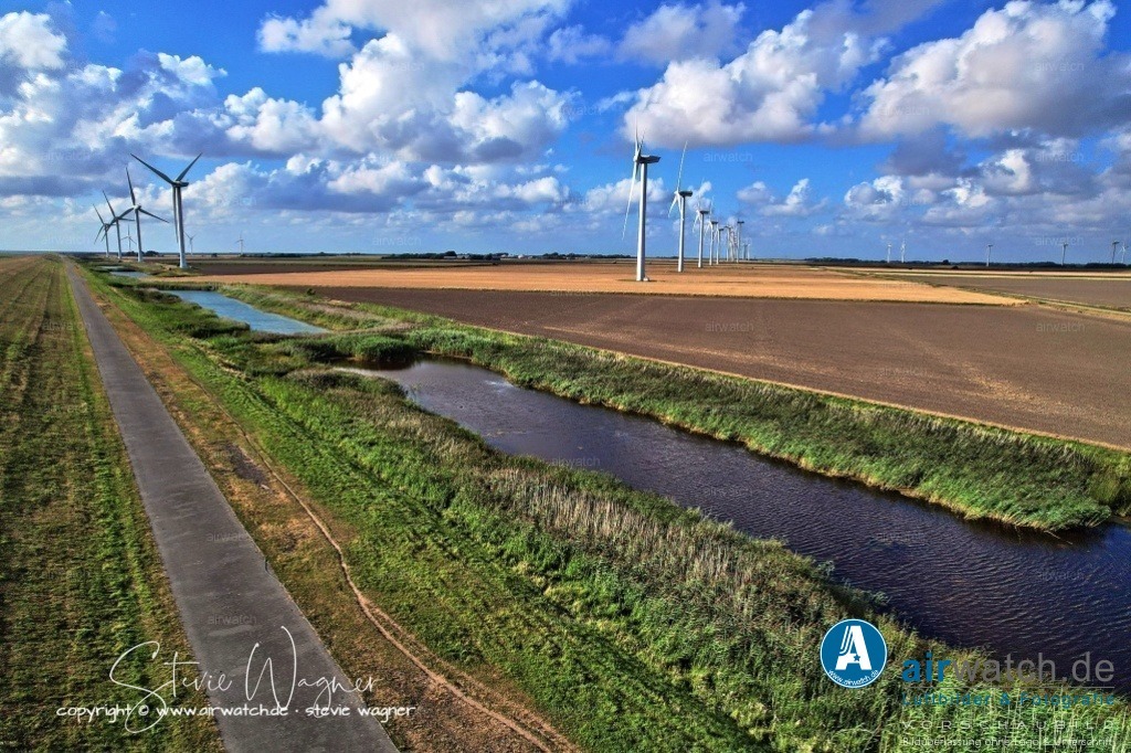 Windpark - Emmelsbüll-Horsbüll | Luftbild, Windenergieanlagen, Bürgerwindpark Emmelsbüll-Horsbüll, Windkraft, Windpark, Nordfriesland, 
