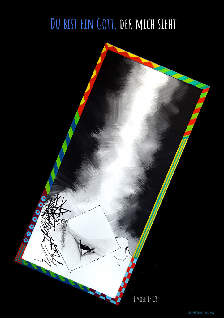 10-Jahreslosung 2023-Lichtstrahl Auge | Jahreslosung für das Jahr 2023. "Du bist ein Gott, der mich sieht". Gesehen sein und selber sehen. Das hat für die Menschen berührende Auswirkungen. Mit 12 Motiven , die ich über Jahre live während Gottesdiensten gemalt oder skizziert habe, zeige ich wie verschieden die Empfindung des gleichen Erlebnisses sein kann. 12 mal gesehen werden, kann sich für einen Kalender eignen. Hier im shop können Sie ihn selber zusammenstellen. - Realisiert mit Pictrs.com