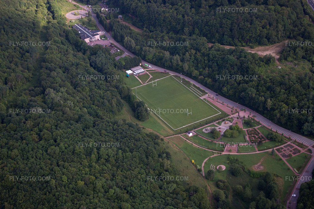 Aerial view: Parc du Domaine de Sainte Neige in Neufchef in the state Moselle, France. – Photo: IMG_50534.jpg taken on 06/23/2012 by Werner Riehm/FLY-FOTO.com – Resolution of the original: 4752 x 3168 px