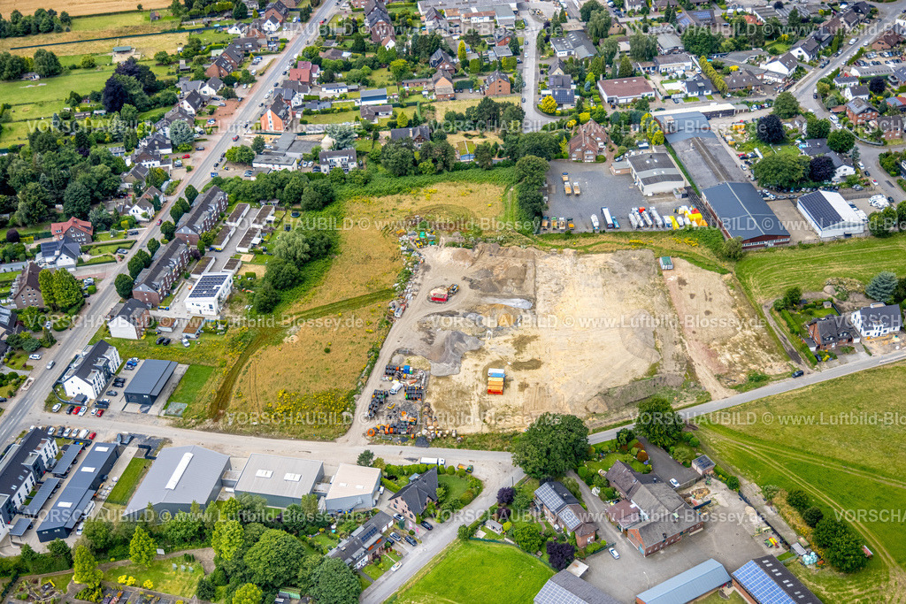 Bottrop240701411Kirchhellen | Luftbild, Baustelle an der Giesenheide, Wohngebiet, Kirchhellen-Süd, Bottrop, Ruhrgebiet, Nordrhein-Westfalen, Deutschland