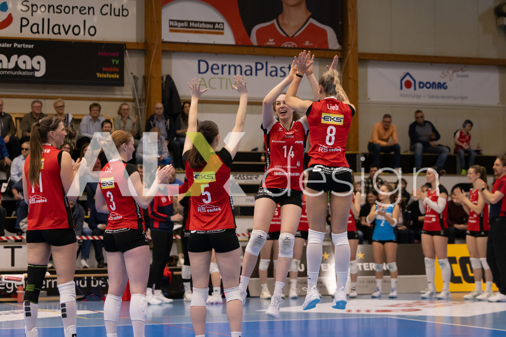 Volleyball I Frauen I Saison 2025-2026 I Volleyball NLA | Women I 1/2 Finals I  VC Kanti Schaffhausen - Sm'Aesch Pfeffingen I 07.03.2026 | 14 Josipa Marković (HR) (VC Kanti Schaffhausen) – Aussen - Realisiert mit Pictrs.com