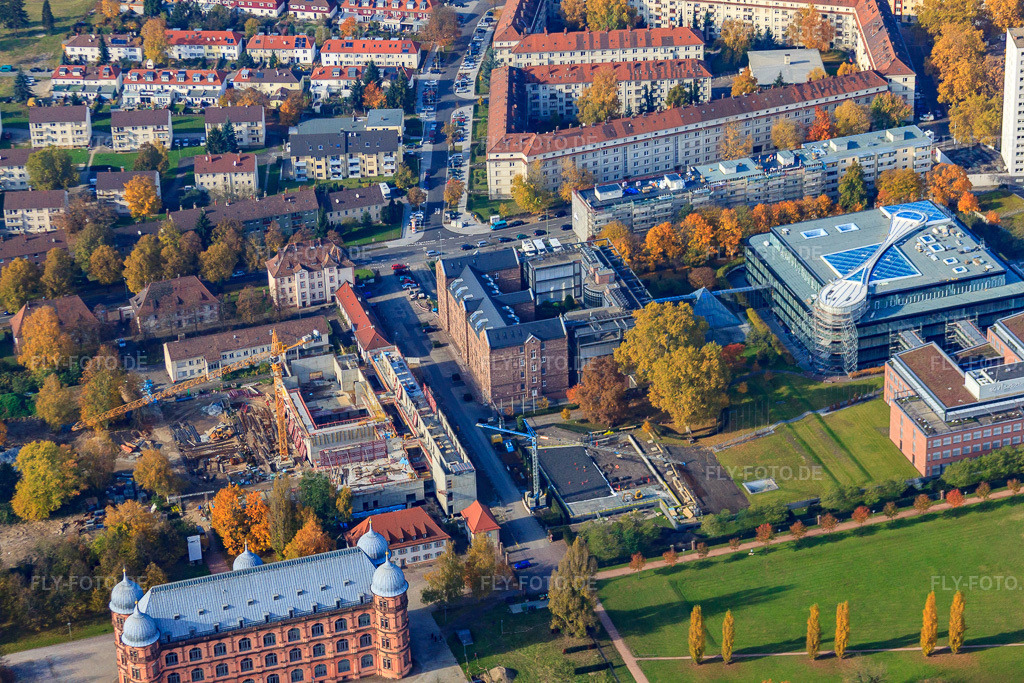 Luftbild: BGV Badische Versicherungen im Ortsteil Oststadt in Karlsruhe im Bundesland Baden-Württemberg in Deutschland. Foto: IMG_35087.jpg vom 31.10.2010 durch Werner Riehm/FLY-FOTO.deWWW.BGV.DE