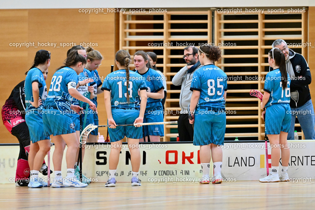 VSV Unihockey Damen vs. FCB München | FCB München Mannschaft, VSV Unihockey Damen vs. FCB München, VSV Unihockey Damen vs. FCB München am 24.01.2026 in Villach (Ballspielhalle St. Martin), Austria, (Photo by Bernd Stefan)