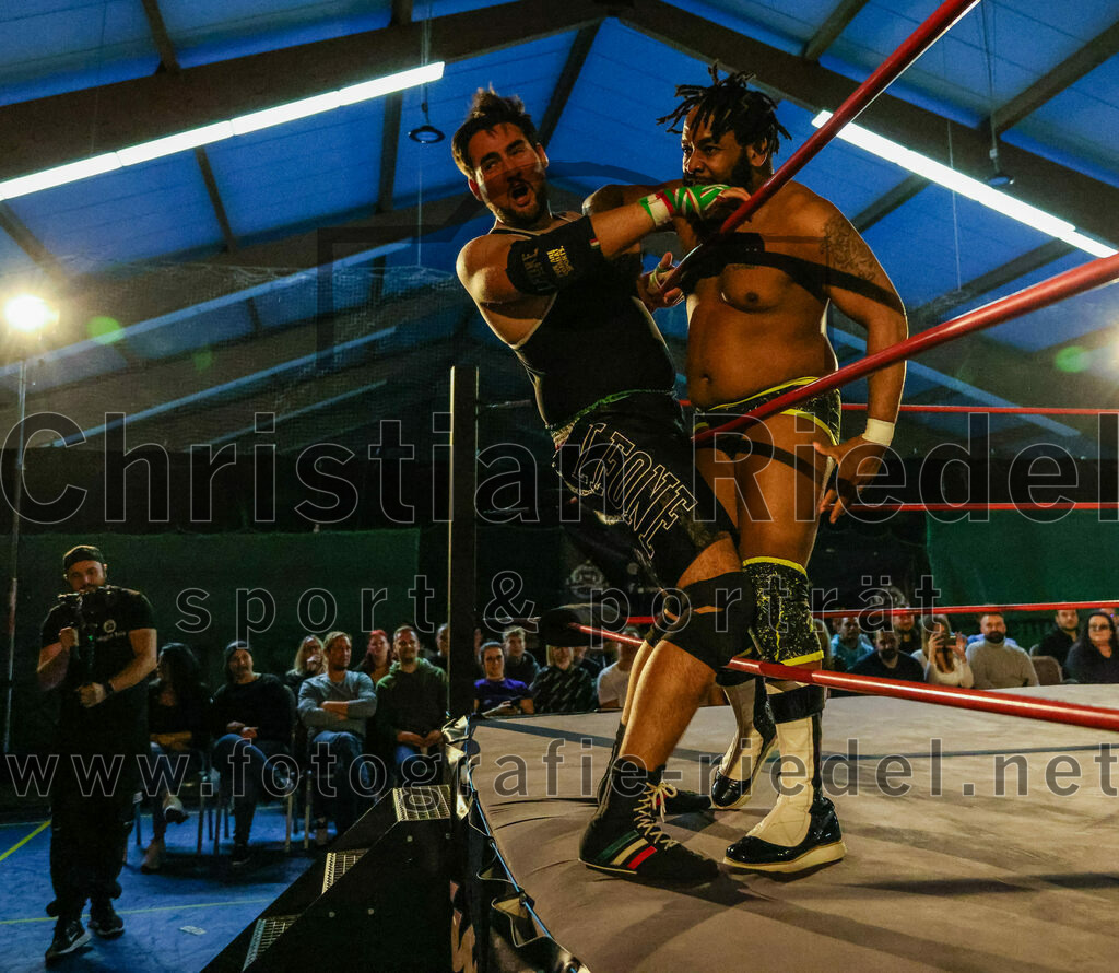 2023-11-11_042_Erding_Wrestlingshow | Erding, Deutschland, 11.11.2023:
Wrestling, Saison 2023, EWS Wrestling ERDING

Foto: Christian Riedel / fotografie-riedel.net