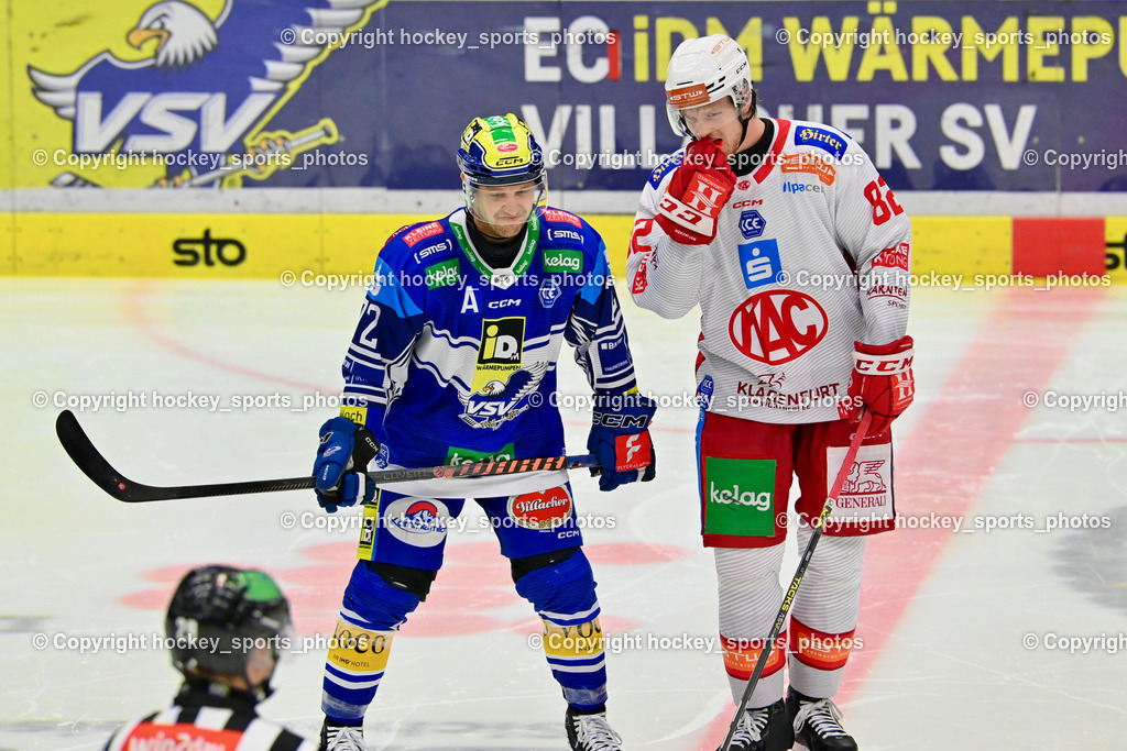 EC IDM Wärmepumpen VSV vs. EC KAC  | #72 HUGHES John EC VSV, #82 Nickl Thimo EC KAC, EC IDM Wärmepumpen VSV vs. EC KAC , EC IDM Wärmepumpen VSV vs. EC KAC  am 27.10.2024 in Villach (Stadthalle Villach), Austria, (Photo by Bernd Stefan)