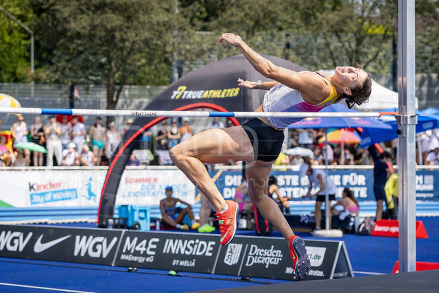 Multisport Event; Ratingen, 27.06.2026 | RATINGEN, GERMANY - JUNE 27, 2026 : Erin Marsh (USA / United States) competing in the high jump during the Multisport Event at Stadion Ratingen on June 27, 2026 in Ratingen, Germany.