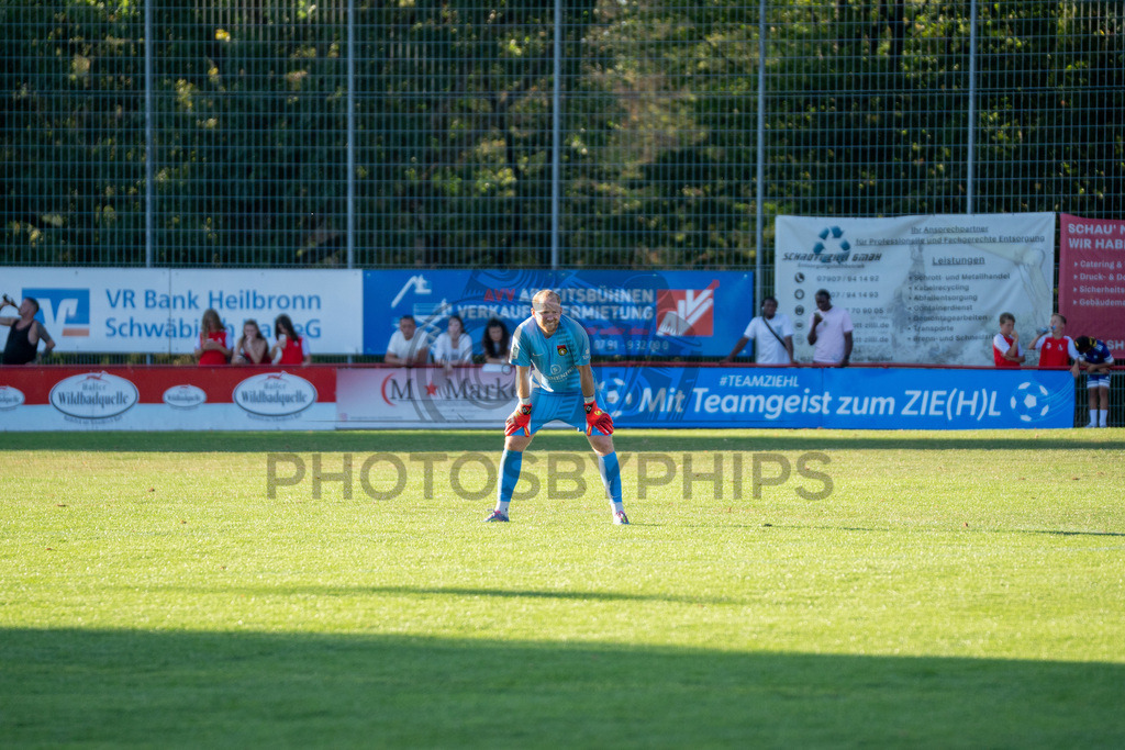SSV Schwäbisch Hall vs. SG Sonnenhof Großaspach, Fussball, WFV-Pokal, 3. Runde, 11.08.2026 | Maximilian Reule (SG Sonnenhof Großaspach, #01),SSV Schwäbisch Hall vs. SG Sonnenhof Großaspach, Fussball, WFV-Pokal, 3. Runde, 11.08.2026