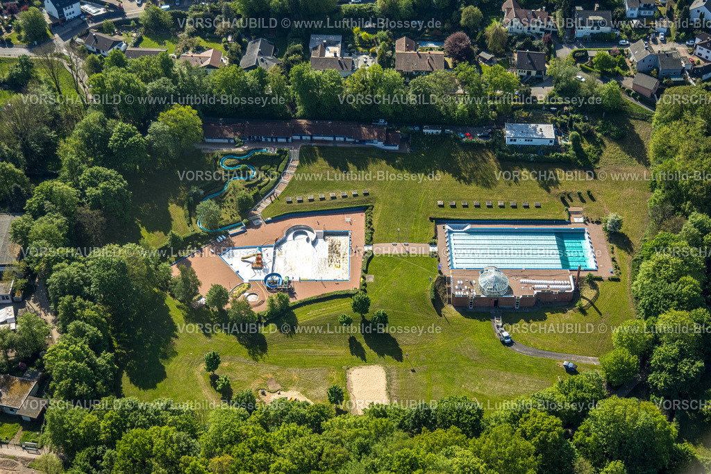 Hagen240503837 | Luftbild, Freibad Hestert, Schwimmbad, Haspe, Hagen, Ruhrgebiet, Nordrhein-Westfalen, Deutschland