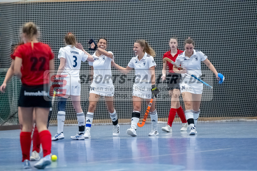 HK_20250111_101420 | 1. Bundesliga Halle Damen Düsseldorfer Hc - Club Raffelberg am 11.1.2025 Halle DHC, Düsseldorf ,