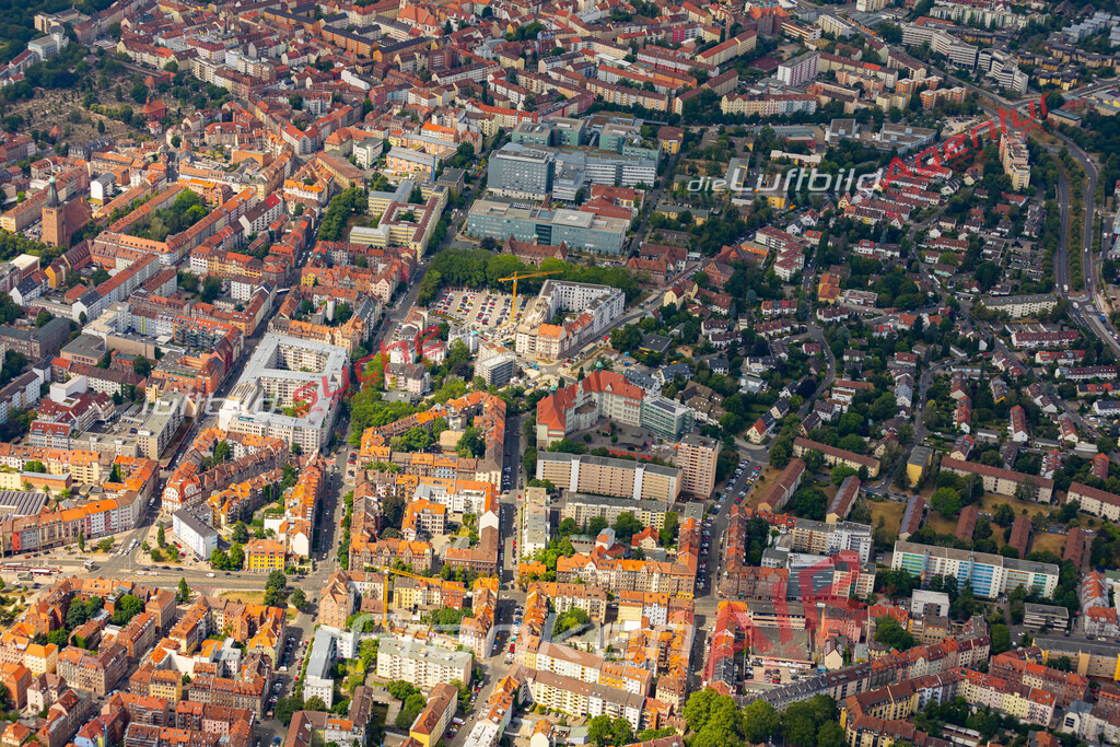 aktuelles Luftbild von  Nuernberg-friedrich-ebert - Luftaufnahme wurde 2019 von https://frankenair.de mittels Flugzeug (keine Drohne) erstellt.