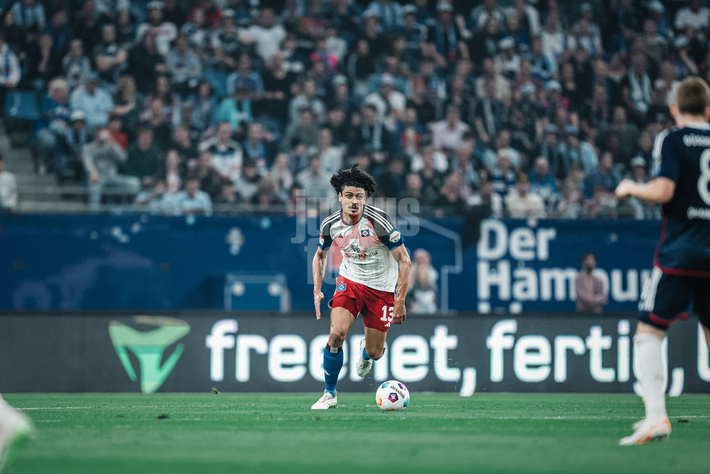Fußball | Männer | Saison 2023/2024 | 2. Fußball-Bundesliga | Hamburger SV vs. Fortuna Düsseldorf | 29.09.2023 | Guilherme Ramos (#13, HSV) in Ballbesitz