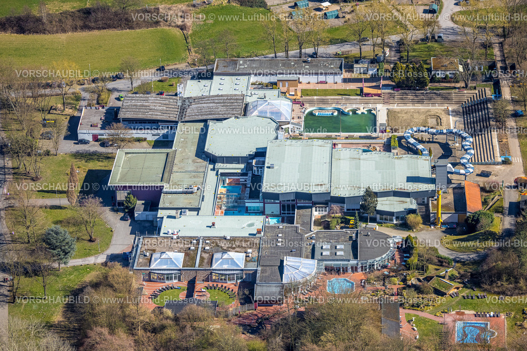 Herne250301941 | Luftbild, LAGO Die Therme, Schwimmbad Freibad und Wellness-Center, Börnig, Herne, Ruhrgebiet, Nordrhein-Westfalen, Deutschland